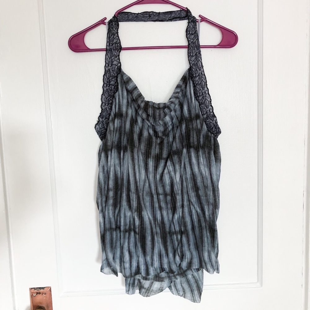 ❗️FINAL❗️ Free People Watercolor Raw-Hem Halter
